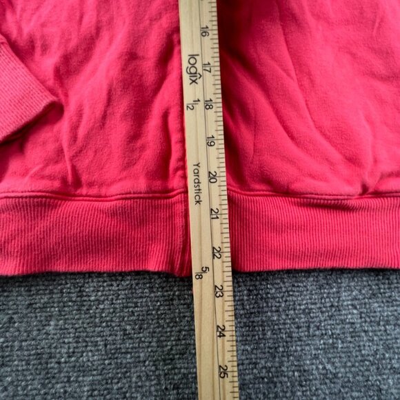 VTG Nike Silver Tag Girls Pink Full Zip Hoodie XL 16-18 Long Sleeve White Accent - Picture 3 of 11